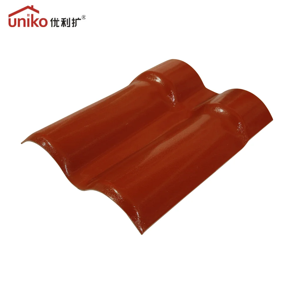 Color Stable Corrugated Plastic Sheet Exterior Roof Panels Roma ASA PVC Roof Tile for House