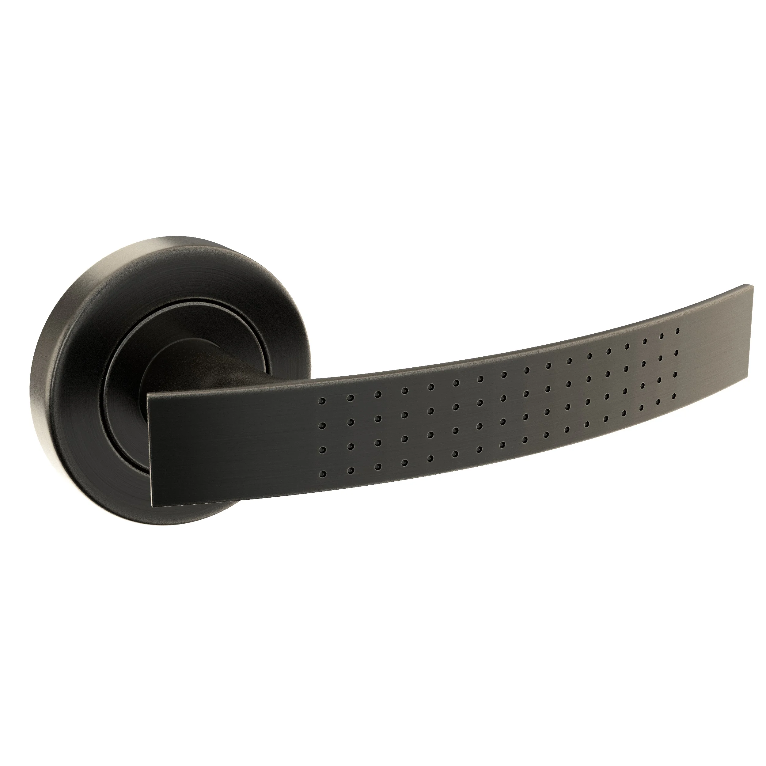 manufacturer modern design hardware interior door lever handles set black