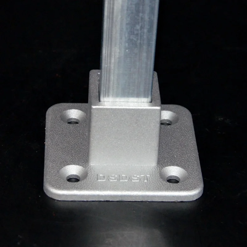 Aluminum square tube connector by key clamp fitting for 25*25mm square Tube pipe