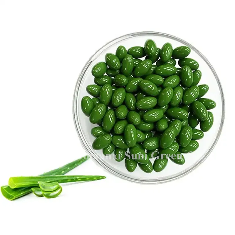 OEM/ODM/OBM Hot Selling Aloe Vera Softgel Skin Care Detox Aloe Vera Soft Capsules For Protecting Stomach