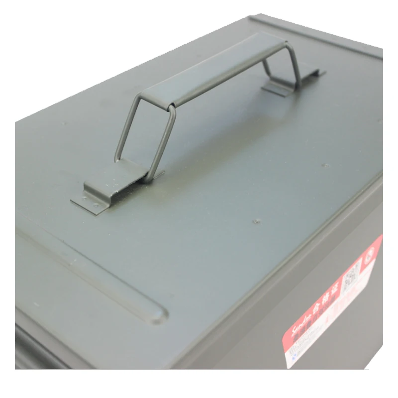 
MTB-2717 Iron Portable Guaranteed Quality Steel Metal Ammo Box 