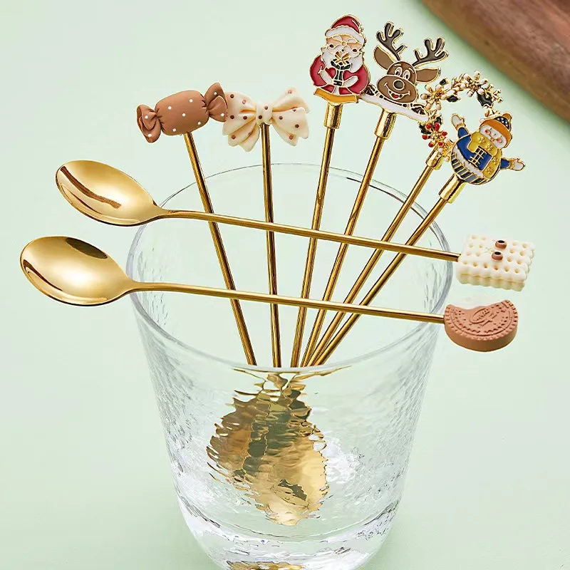 Energinox Wholesale 304 Stainless Steel Modern Coffee Mug Cup Christmas Gifts Spoon