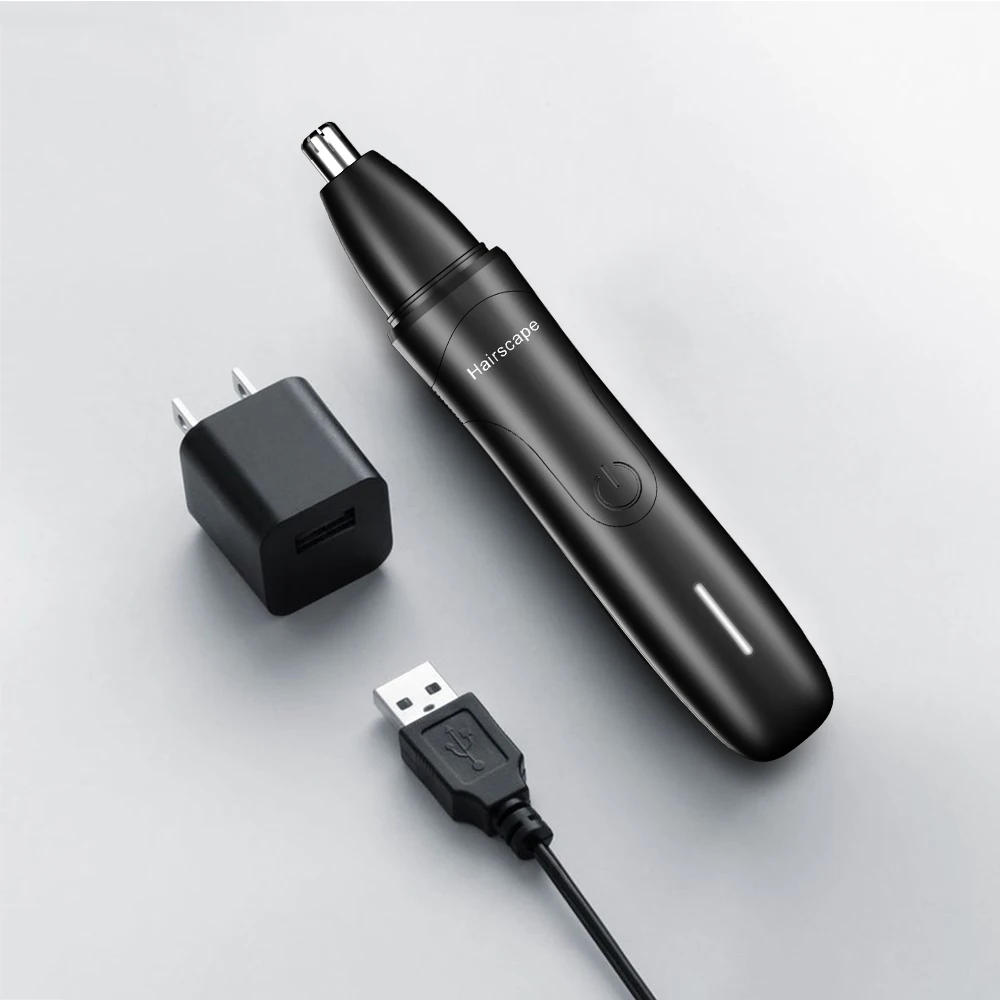 Wireless Rechargeable Waterproof Skinsafe Painless Electric Ear Face Eyebrow Nose Hair Removal Trimmer For Men