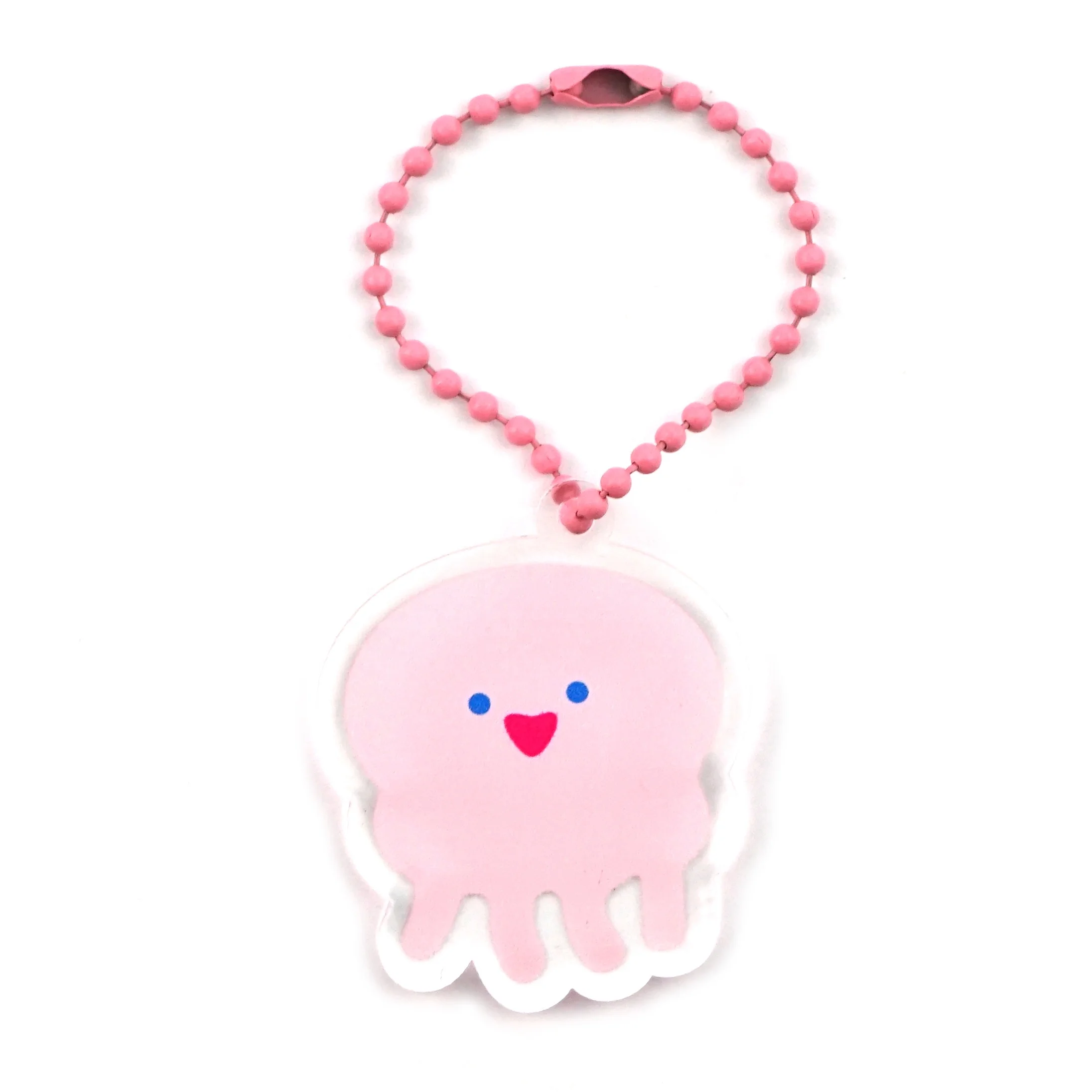 Promotional Good Quality Customized Plastic Printing Clear Phone Charms Transparent Acrylic Keychain