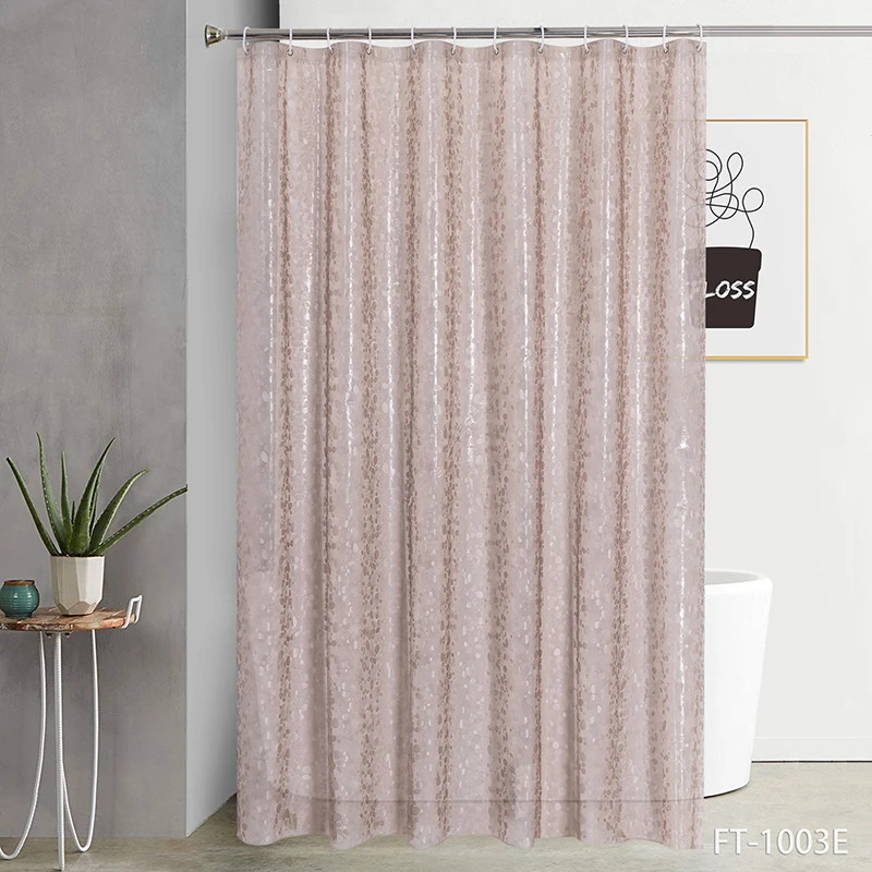 PEVA Waterproof solid color Bathroom shower Curtain/cheap shower curtain/ color changing shower curtain