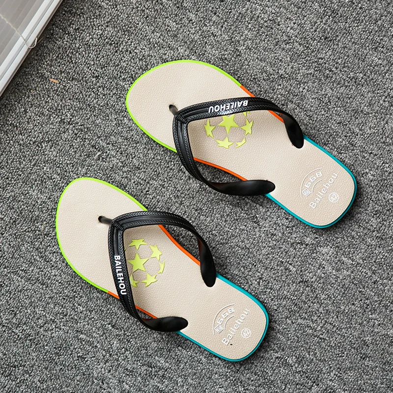 fashion summer  high quality flip flop beach casual shoes non-slide male slippers pvc slides for men