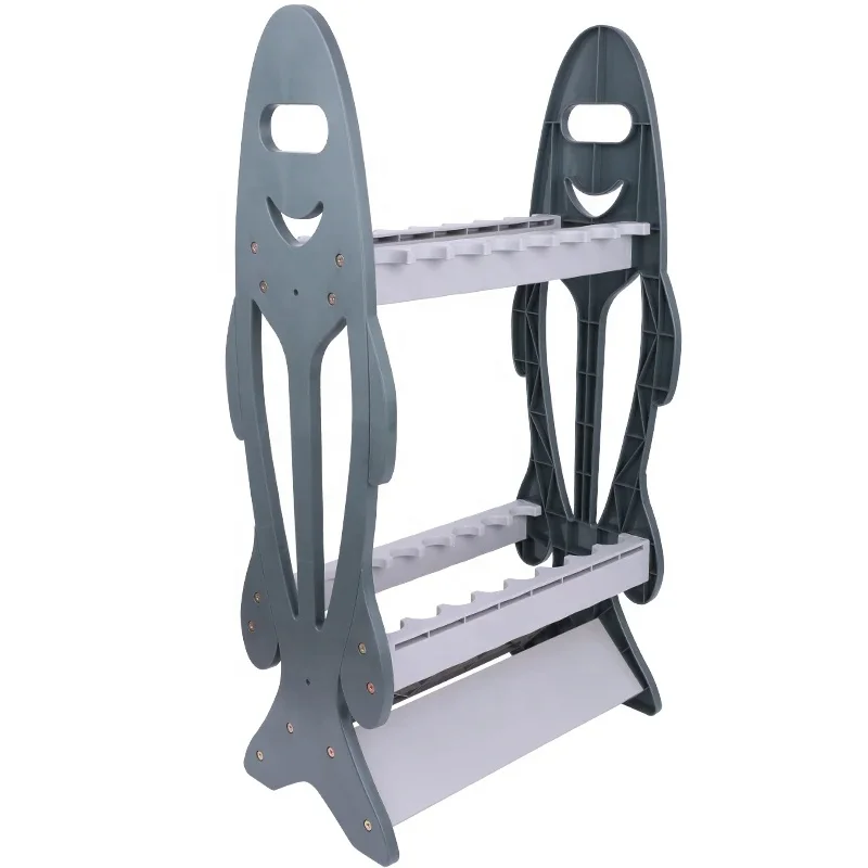 Hot Sale Lightweight 16Holes Fishing Pole Racks Display Support Stand Fishing Rod Rack Folding Fishing Rod Pod Support Holder