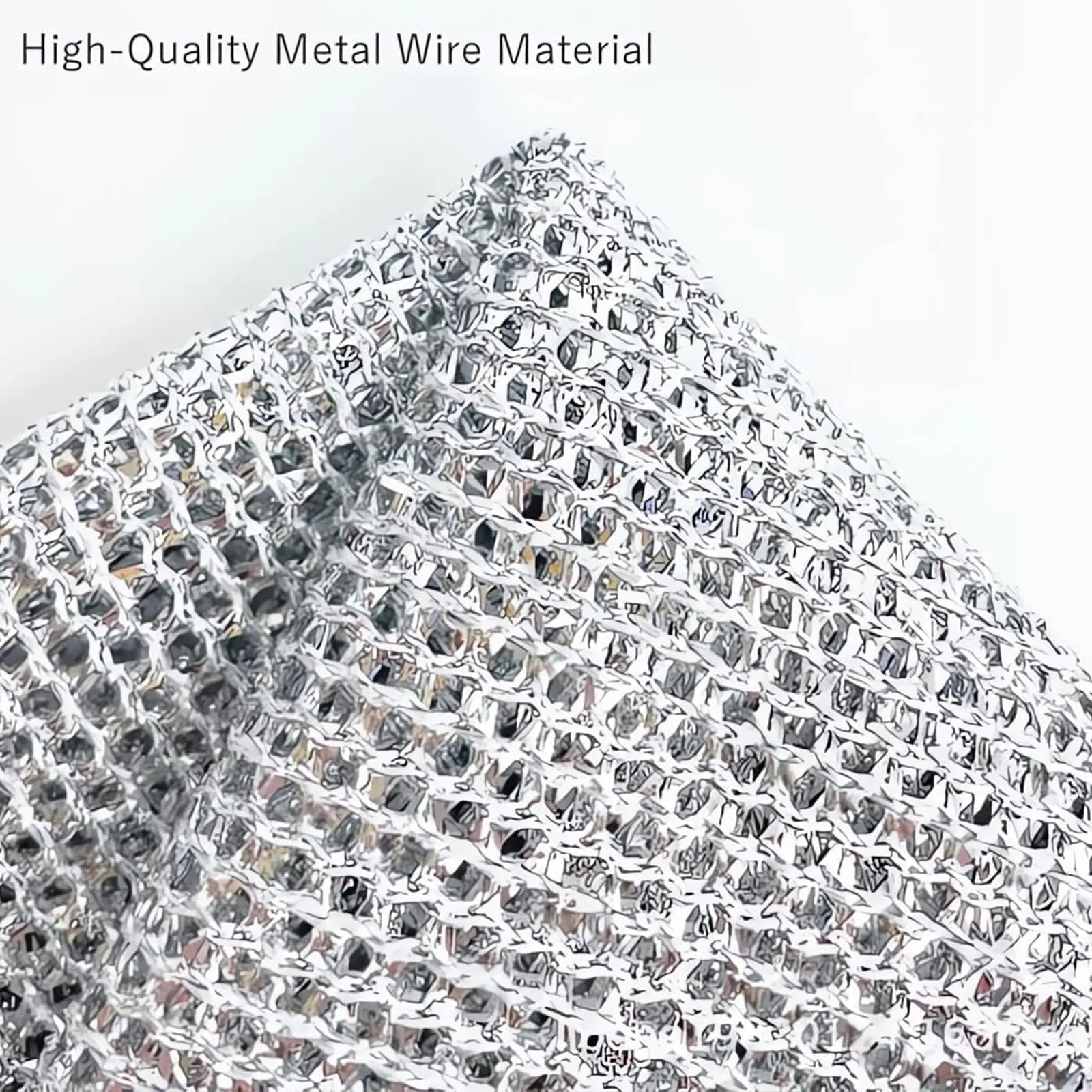 Wholesale Microwave Stove Clean Tool Cleaning Pads Scrub Cloth Double-Sided Mesh Metal Wire Dishwashing Rags