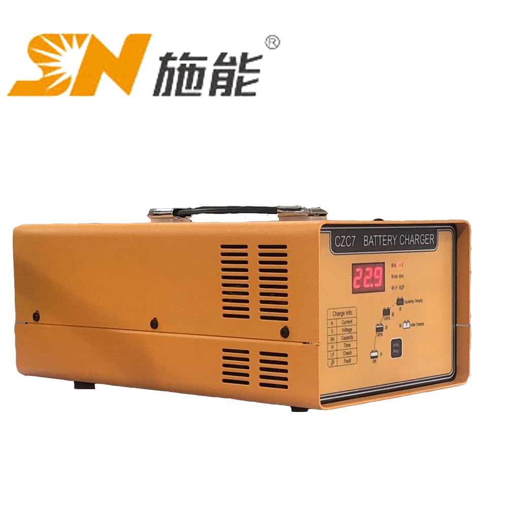 
ac 220v dc 48V 25A 200 ah lead acid forklift battery charger for electric pallet truck 