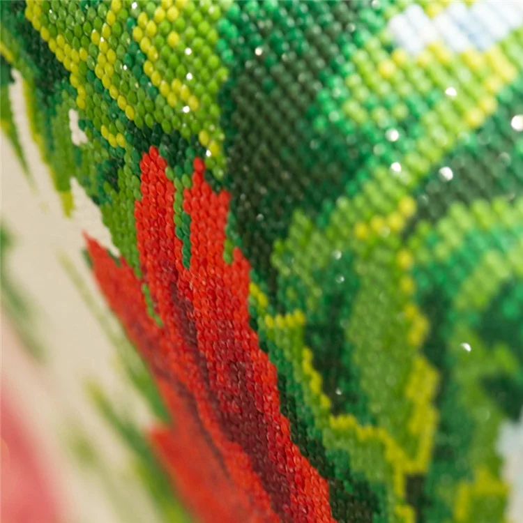 
Home Wall Decor DIY Handmade 3D Painting Crafts Cross Stitch Mosaic Kit Rose Pattern Crystal Diamond Painting 