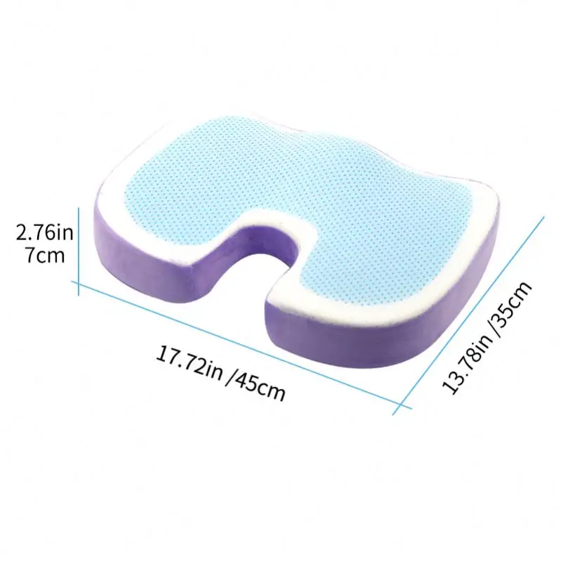 Adult Car Booster Seat Cushions Gel Memory Foam Seat Cushion Gel Cushion Wheelchair Cooling