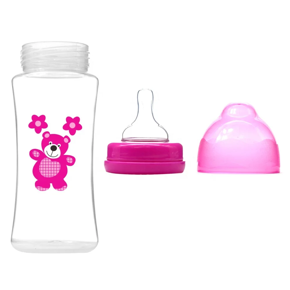 food grade BPA free infant milk feeding bottles easily gripped baby nursing bottle