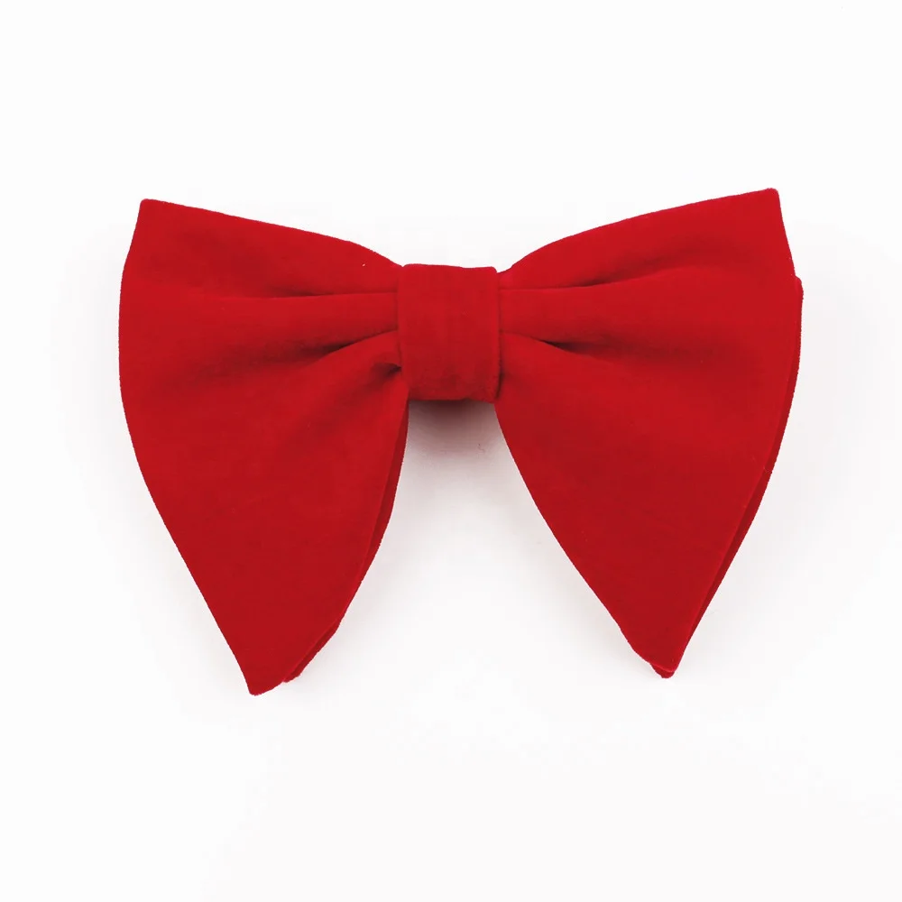 Factory directly provide velvet butterfly bowtie lot stock multiple styles velvet bow tie for men