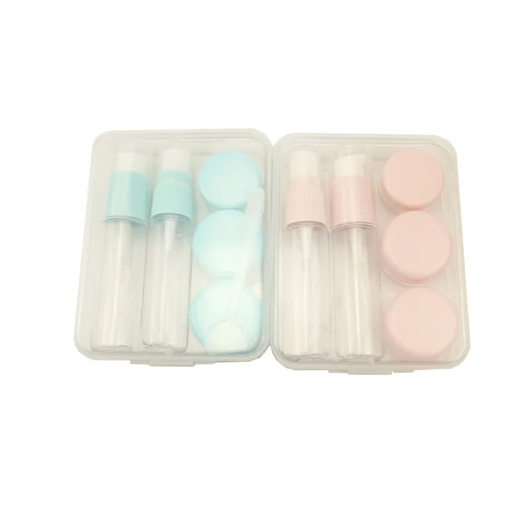 Split Bottling Set Travel Small Empty Bottle Cosmetic Spray Bottle Shower Gel Small Travel Seven-piece Travel Kit Set Bottle