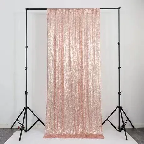 Wholesale Sequin Polyester Shiny Wedding Backdrop Drapes String Curtain