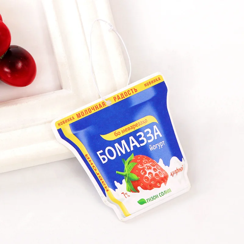 Custom high quality logo cute paper card clean the smell car air fresheners