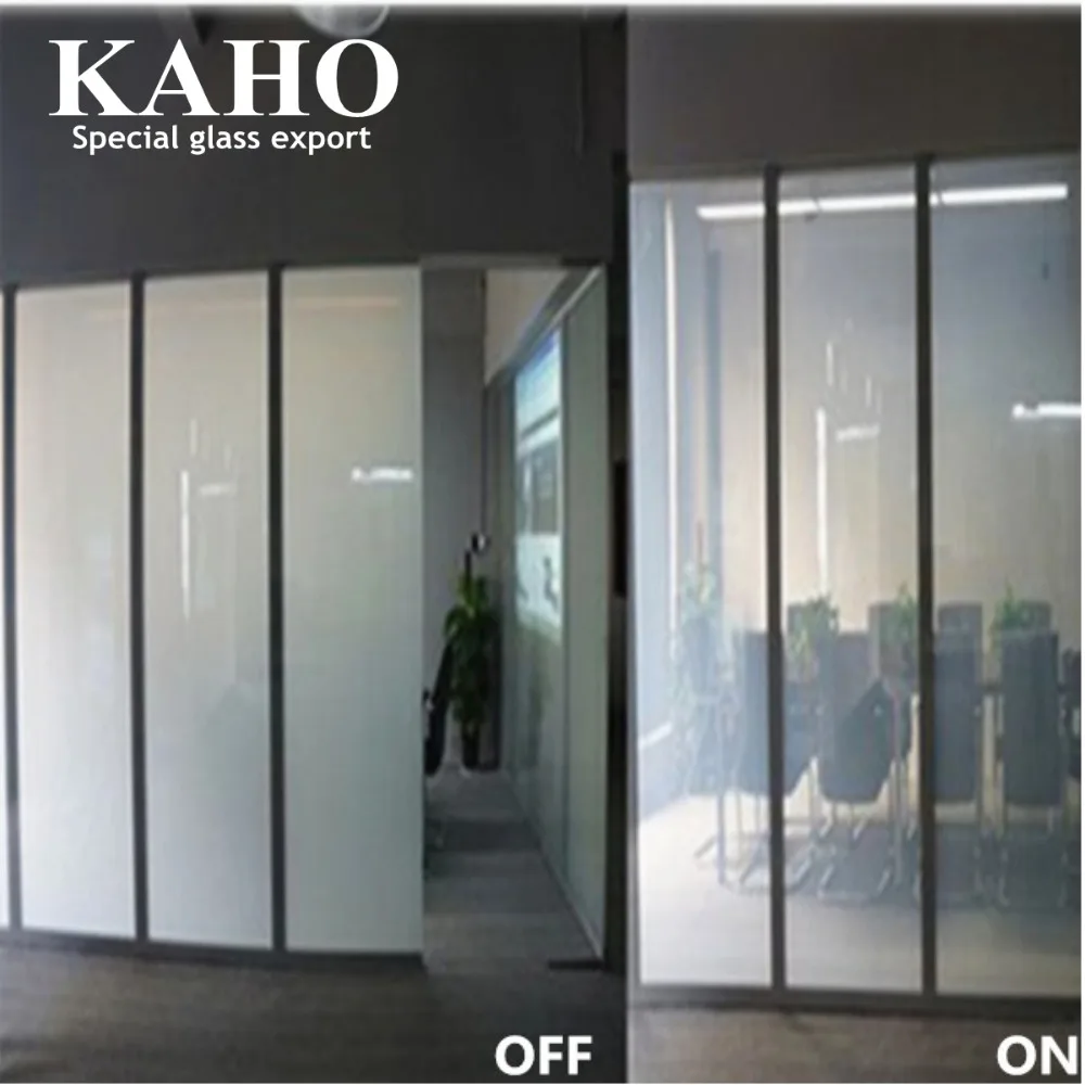 Electric Film Switch Glass Price , 4-9mm Tempered Switchable Smart Glass Cost Per Square Foot