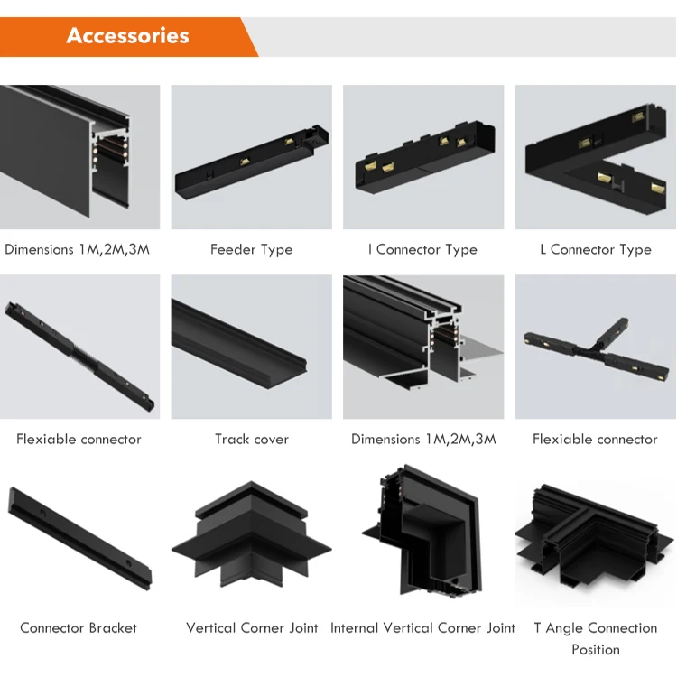 Ledoux Hot Selling Low Voltage Light 48V Series Magnetic Rail House Indoor 6W 10W Led Track Light