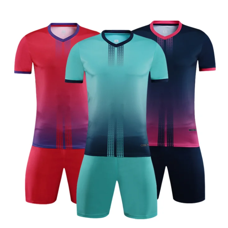 Men Sports Wear Football Clothes Short Sleeve Training Team Uniform Design Ronaldo American Jersey Uniforms