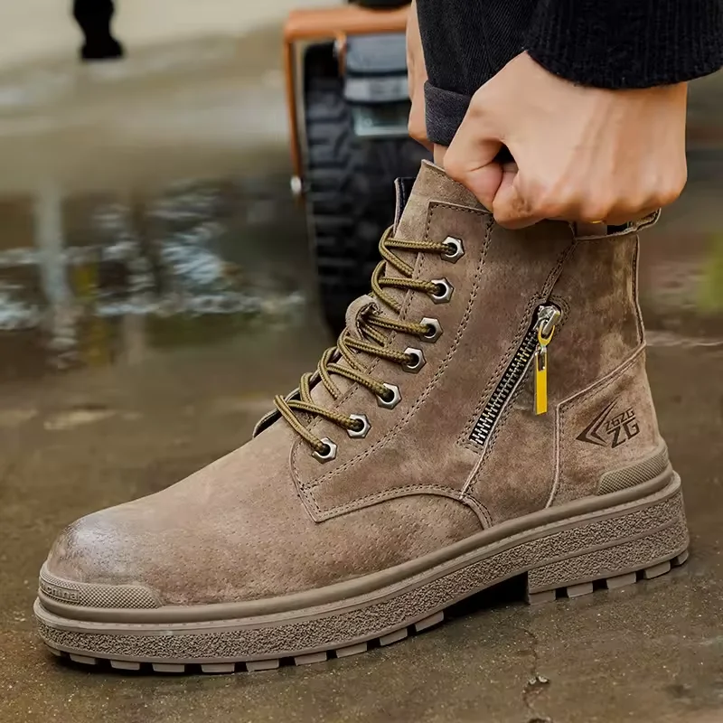 WEJUMP Feet Protection Shoes Anti Smashing Anti Piercing Wear-resistant Construction Site Safety Protective Shoes