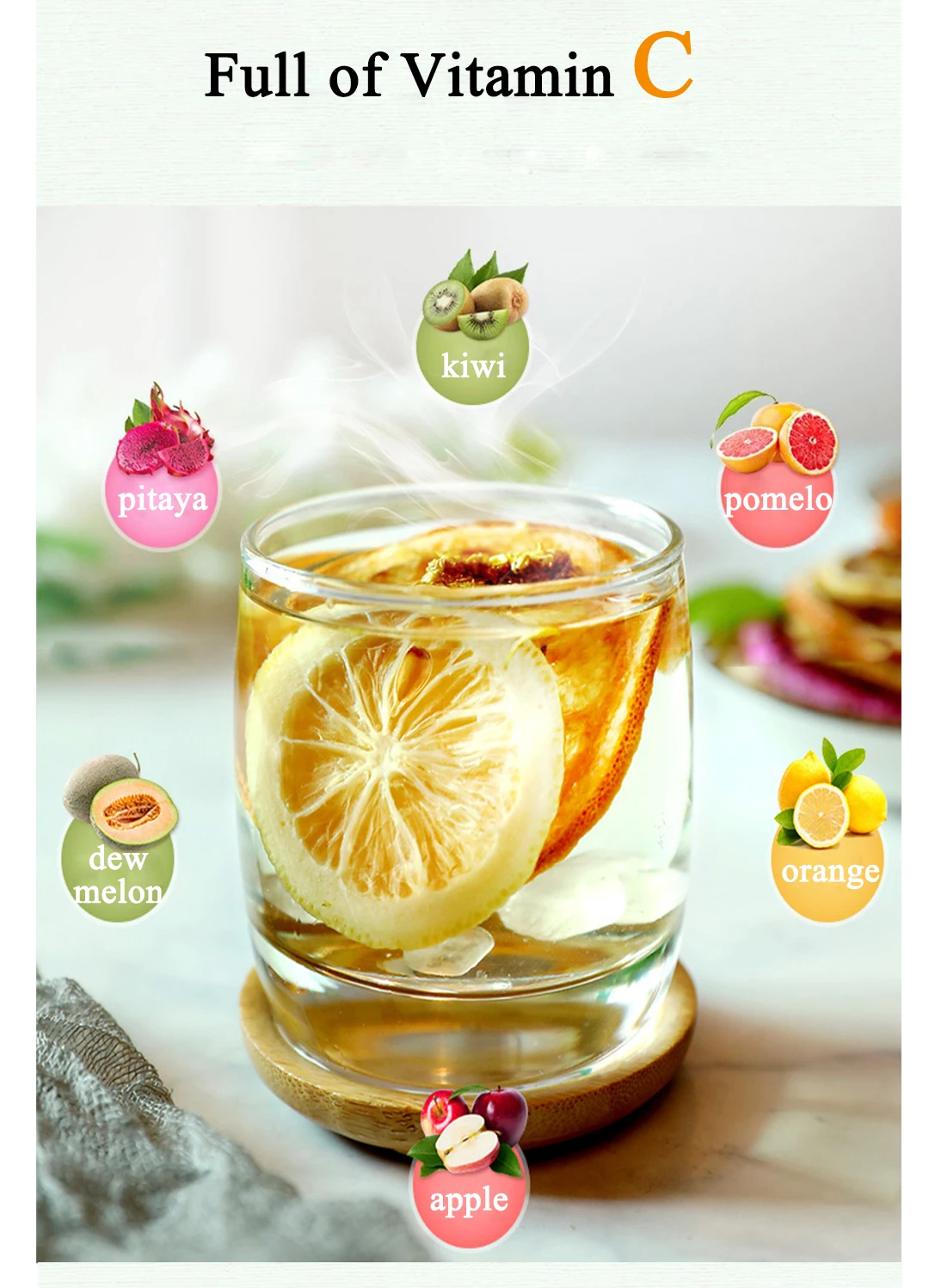  Manufacturer Gift Box Package Bulk Natural Dried Fruit Slices Tea Private Label Flat Tummy Flavor Fresh