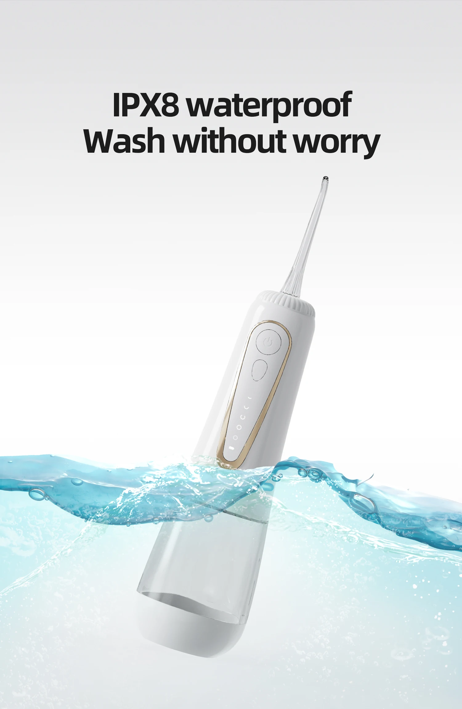dental oral irrigator lcd rechargeable and electric denta water flosser and toothbrush combo