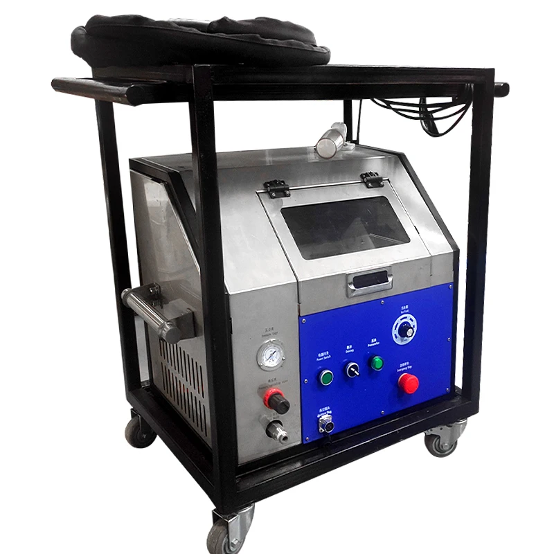 Super power dry ice cleaning machine, dry ice mold cleaning equipment, cleaning equipment for carbon, dirt, rust