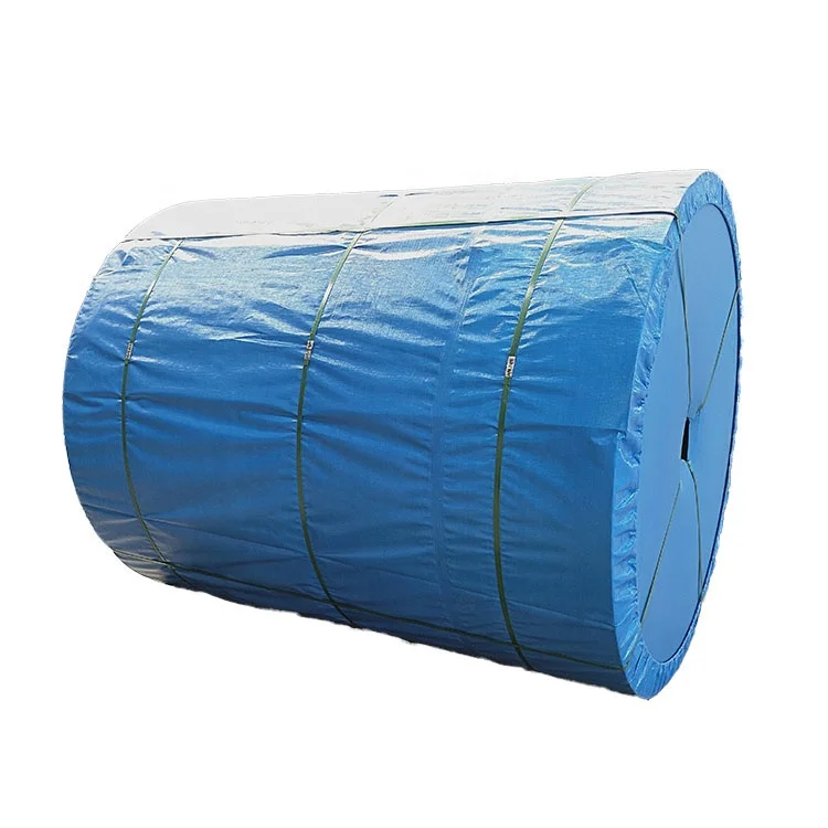 Polyester/nylon/cotton fabric reinforced rubber conveyor belt