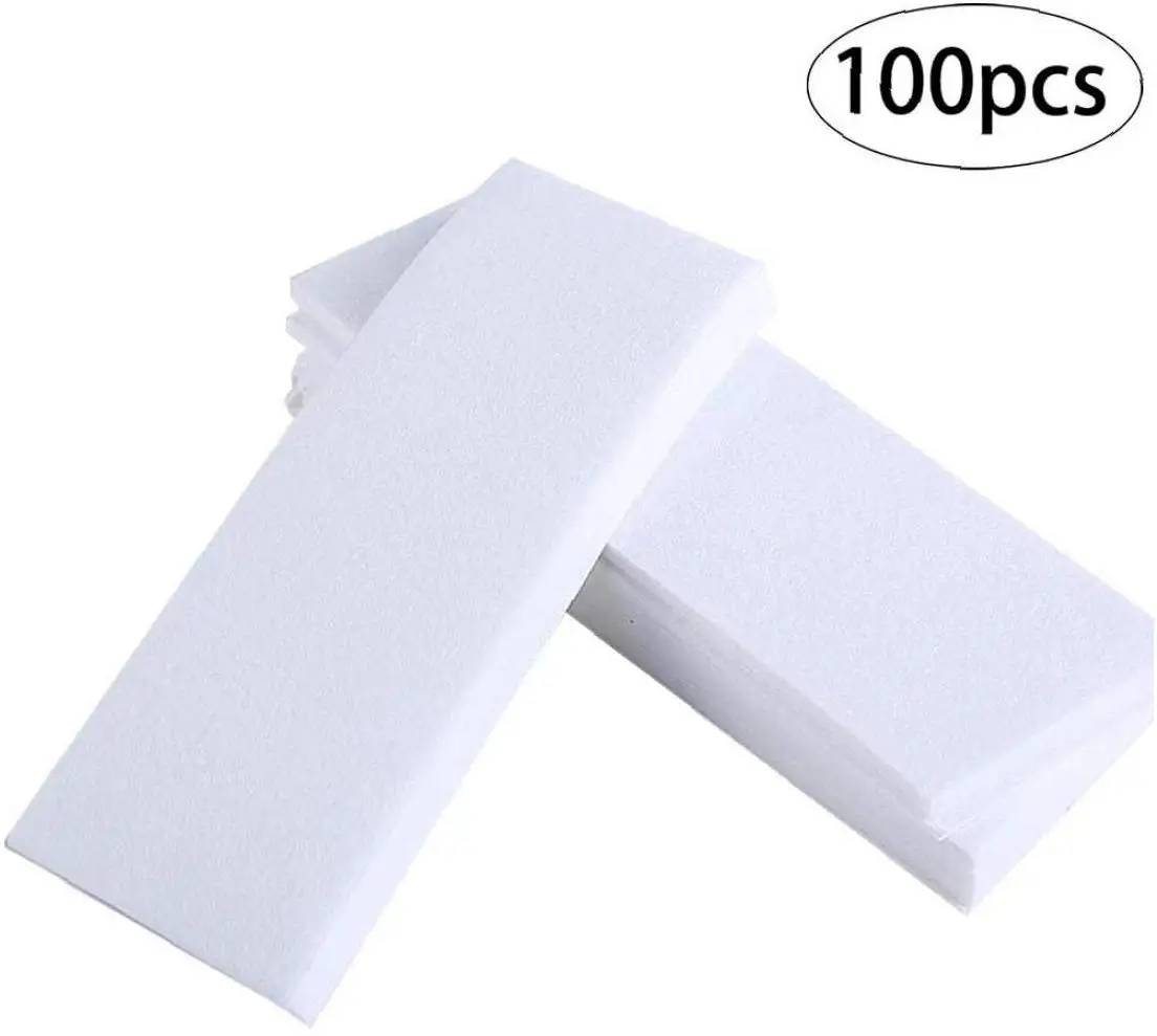 Depilation wax paper white thickened non-woven depilatory body hair removal wax paper