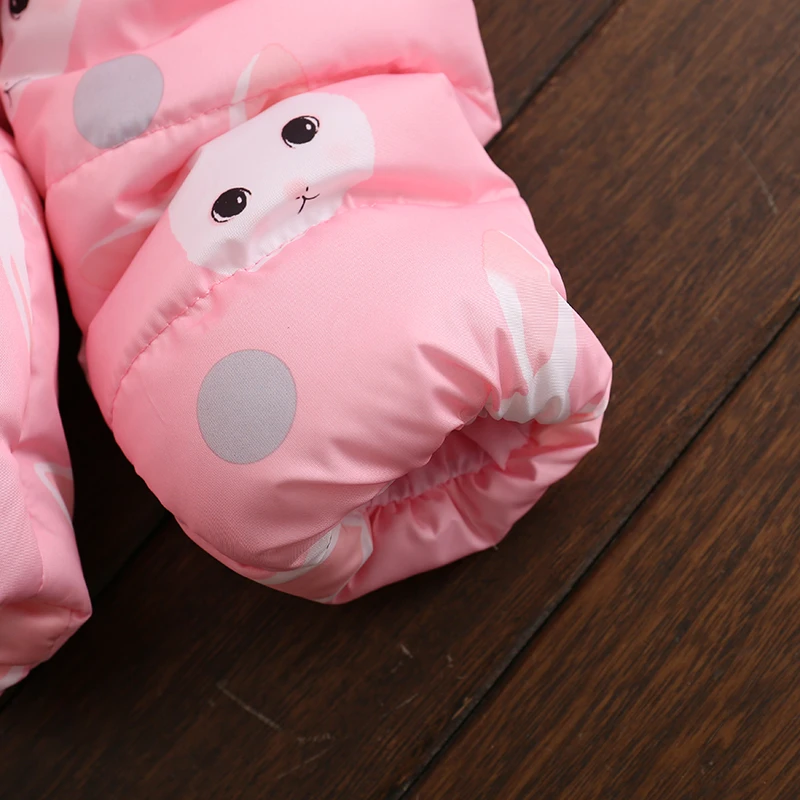 New Fashion Animal Print Baby Girls Coat Thicken Jackets For Kids Warm Girls Cotton Coat Outerwear