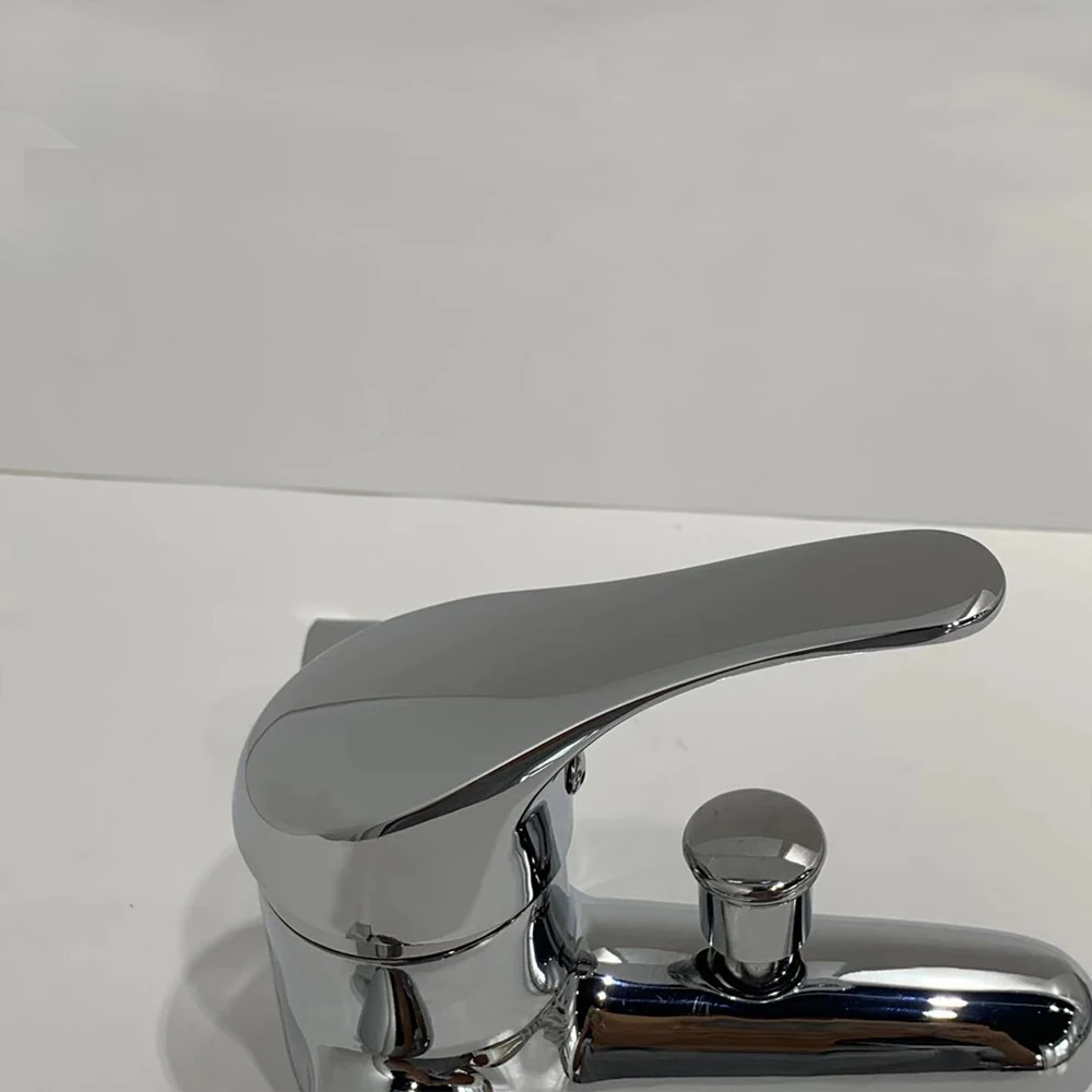 Cheap Hot and Cold Water Single Handle Bath Faucet Zinc Bathtub Shower Mixer Tap Faucet Brass Bathroom Chrome Modern Polished