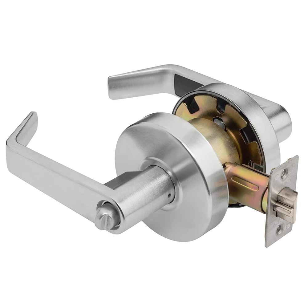 Senho оборудования AUG-00-26D титана Grade 2 коммерческой службы офисные двери с ключом рычаг набор бесшумных дверных замков на ADA атласная хромированная отделка