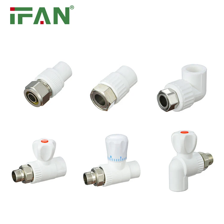 IFAN Factory Direct Price Tube Pipe Fittings Molding Pipe Fittings 20-110mm White Tube Pipe Fittings PPR