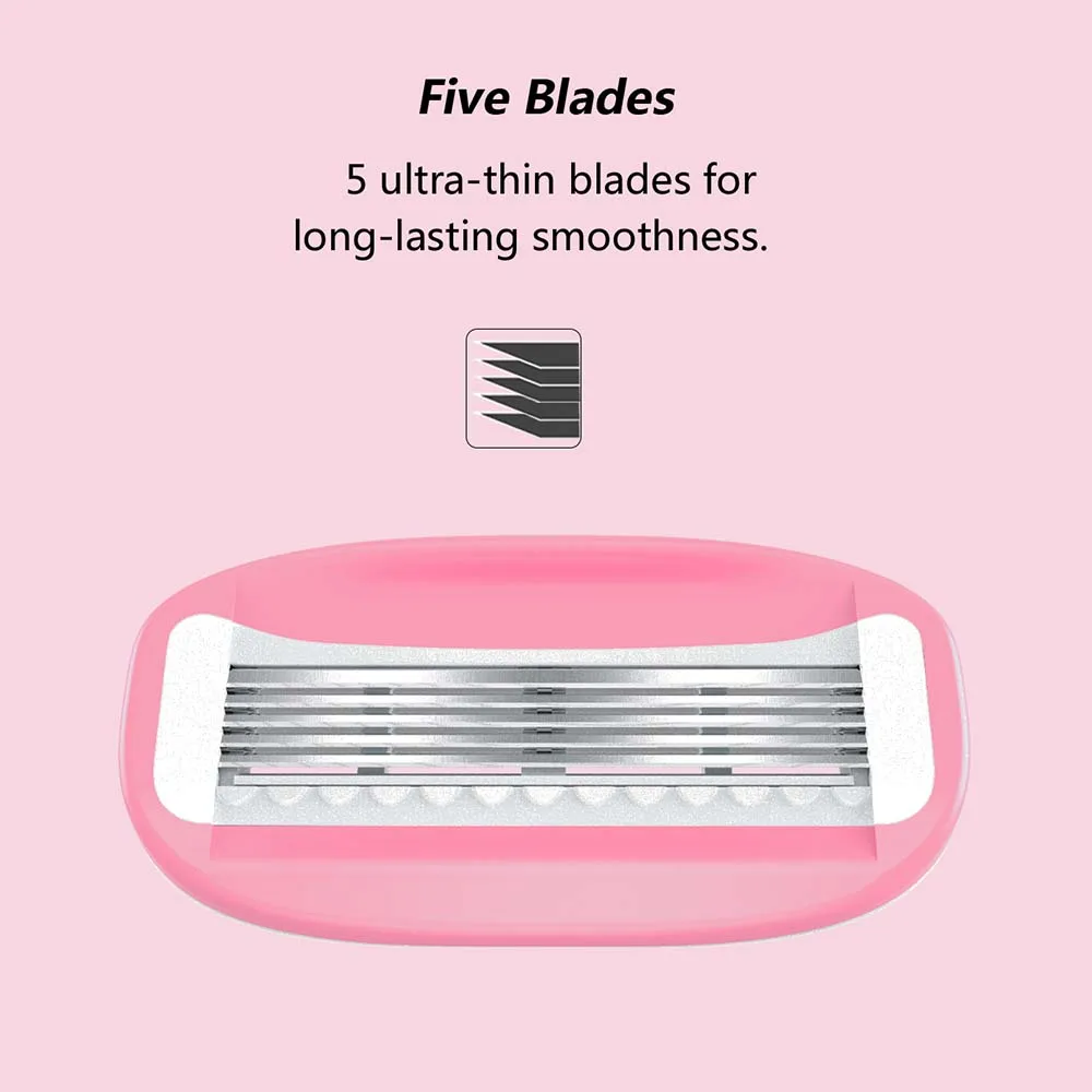 Female Hair Removal Razor Facial & Body Shaving Razors for Women Shave Kit