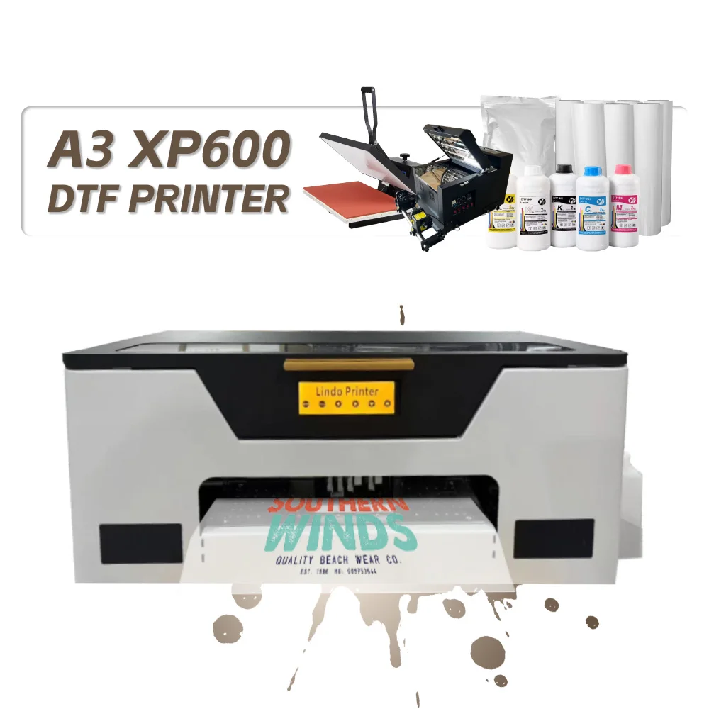 New Automatic DTF R1390 Printer A3 XP600 DTF Ink Time Machine for T-Shirts 60 cm Printers