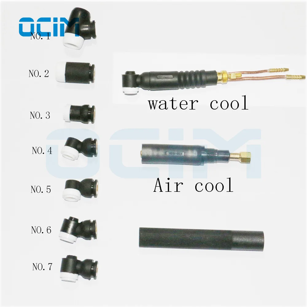 OCIM Modular Air Cool 50TB Water Cooled SF225 Tig Welding Torch Body With 7 Heads