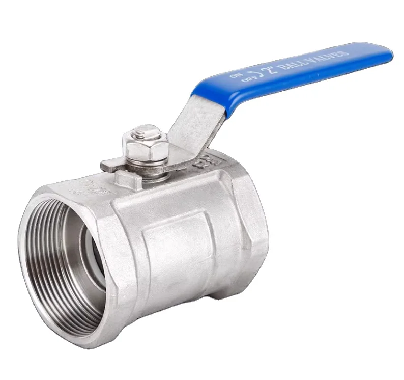 KQ 1PC Stainless Steel Ball Valve 1000 WOG 304 316 Stainless Steel Full Bore NPT Female Thread 1 Piece Ball Valve