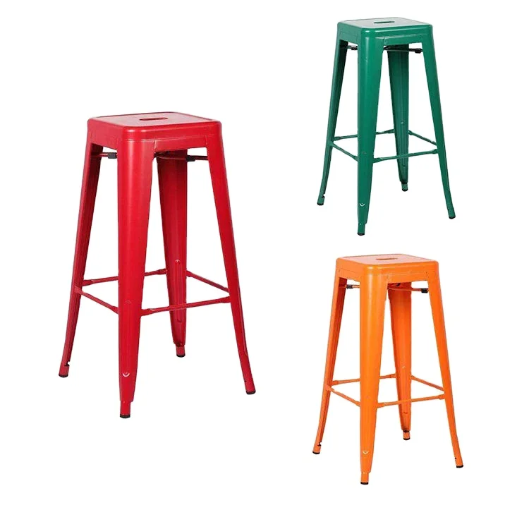 TH-1001(30) высокое качество твердые недорогие индивидуальные цветные Прочные высокие металлические кухонные барные стулья