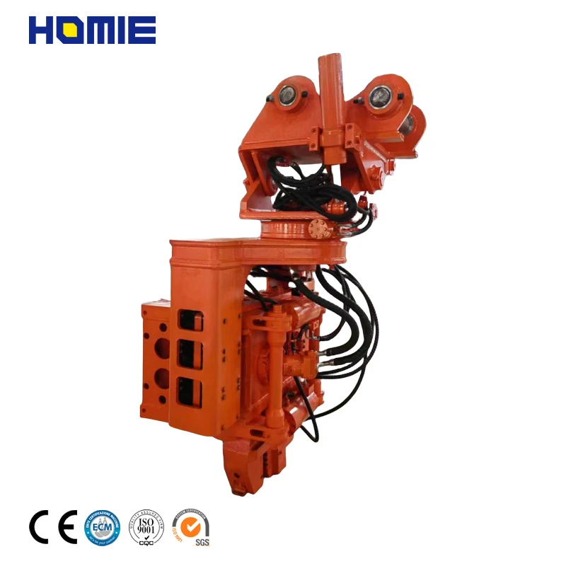 Vibro Drop Hammer Hydraulic  Vibratory Installation Mini Side Grip Pile Driver for Sale