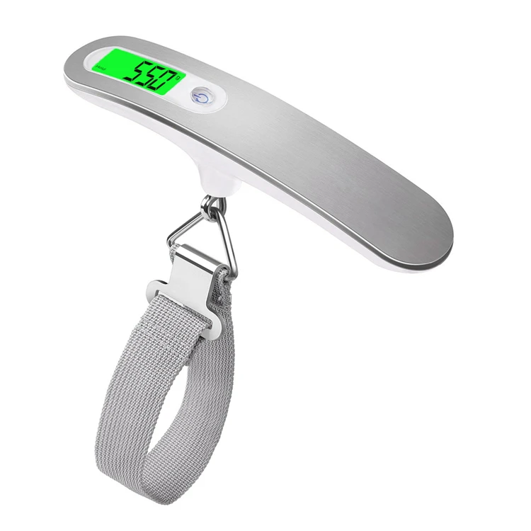 Small Portable Digital Hanging Luggage Scale Digital Weighing 50kg Silver Miles Fish Scale 110lb/50kg Luggage Scale