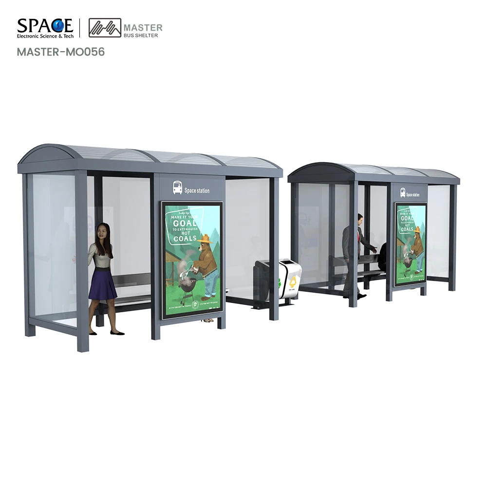High Quality Road Side Advertising LED  Light Box Bus Shelters/Stop/Station