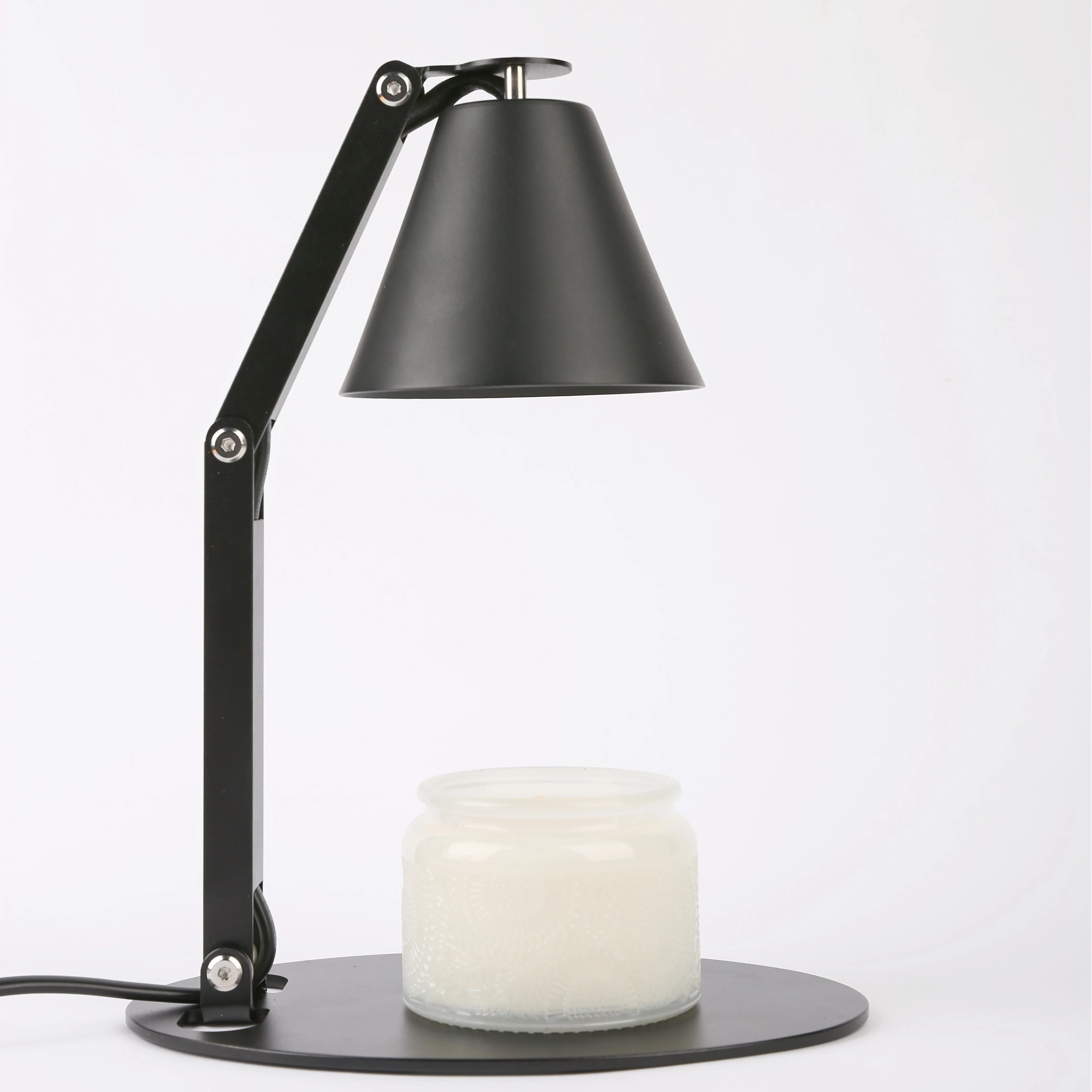 Adjustable Height Electric Metal Lamp Foldable Candle Warmers with Light and Timer Fragrance Warmer for Scented Jars Wax Melts