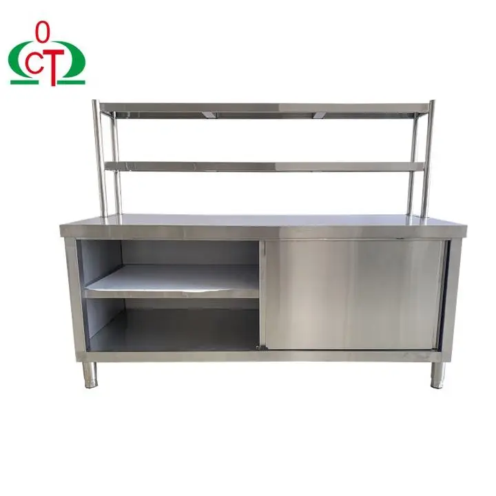 Изготовленный на заказ шкаф Ресторан Кухня Отель Шкафчик Workbench коммерческий из нержавеющей стали