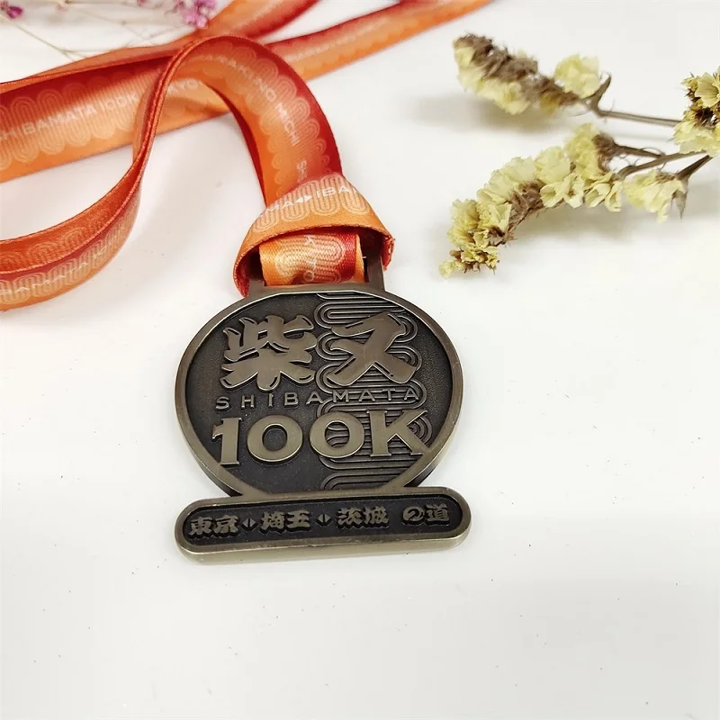 Design Free 3D Metal Sports Medal Custom Duathlon Triathlon Finisher Bronze Award Medal and Trophies