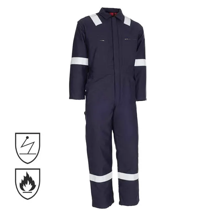 
 Заводская поставка, NFPA2112 EN11612, Антистатическая огнестойкая сварка, 100 хлопковый комбинезон для нефти и газа  