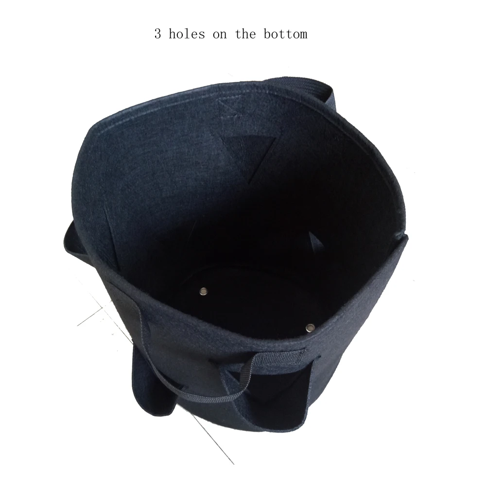 Eco Friendly 7 Gallon 10 Gallon Felt Strawberry Plant Grow Bag With 8 Side Pockets