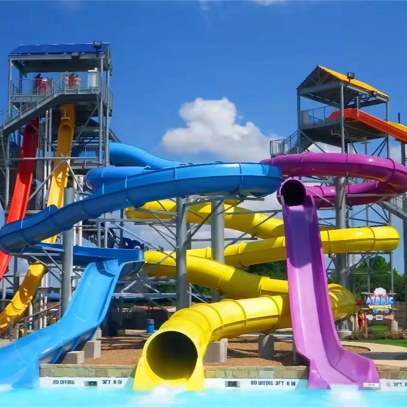 Water Play Swimming Pool Buy Amusement Ride Fiberglass Children Spiral Slide