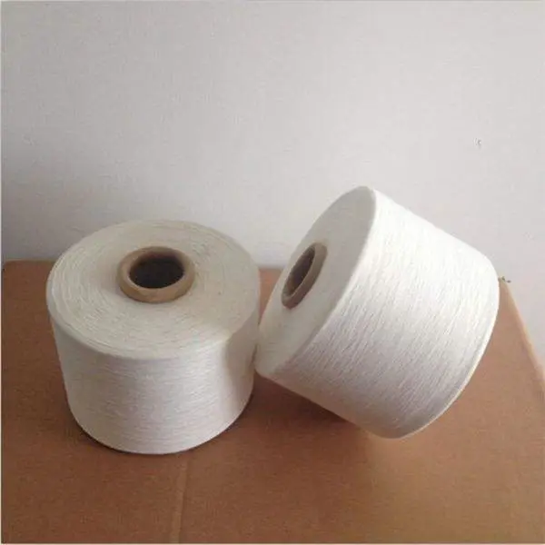 Factory price high quality 35/65 cotton polyester blended yarn raw white for knitting and weaving