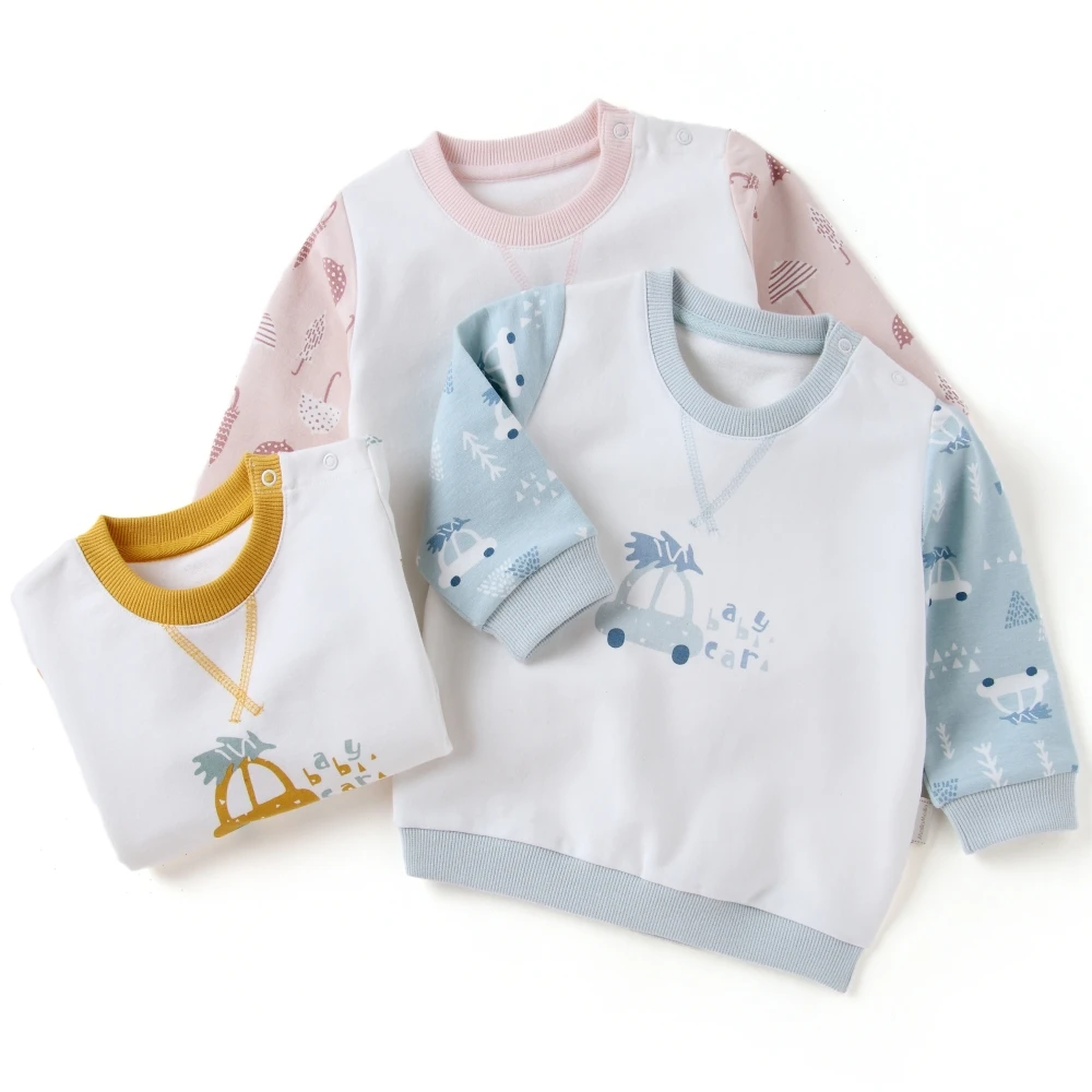 Good Price Wholesale Baby Sweaters Pullover Baby Cotton Sweatshirt Kids Clothes Girls 3-6 Baby Tops