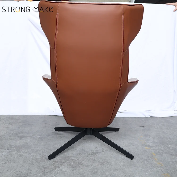 Classic Design Massage Modern Leisure Single Leg Luxury Swivel Leather Chaise De Salon Swivel Living Room Chaise Lounge Chair